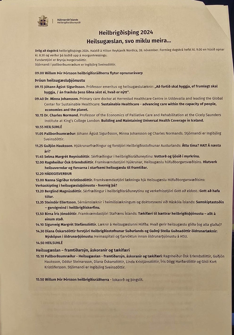 Heilbrigðisþing 2024