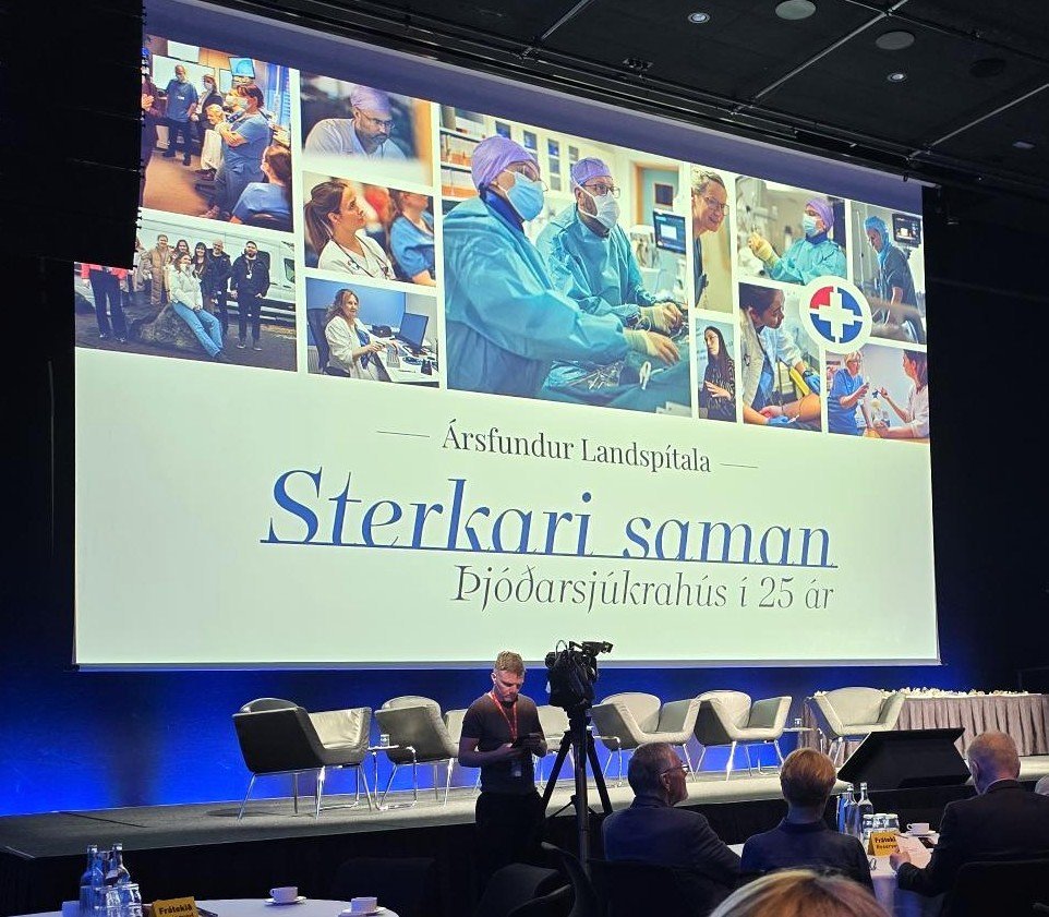 Mynd af Landsfundi Landspítala. Serkari saman