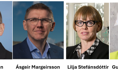 Þeir sem tóku þátt á fundinum með stjórn Spítalans okkar