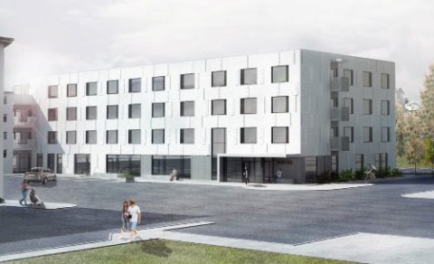 Framkvæmdir við sjúkrahótelið standa sem hæst