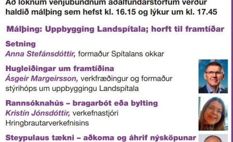 Auglýsing málþings Spítalans okkar